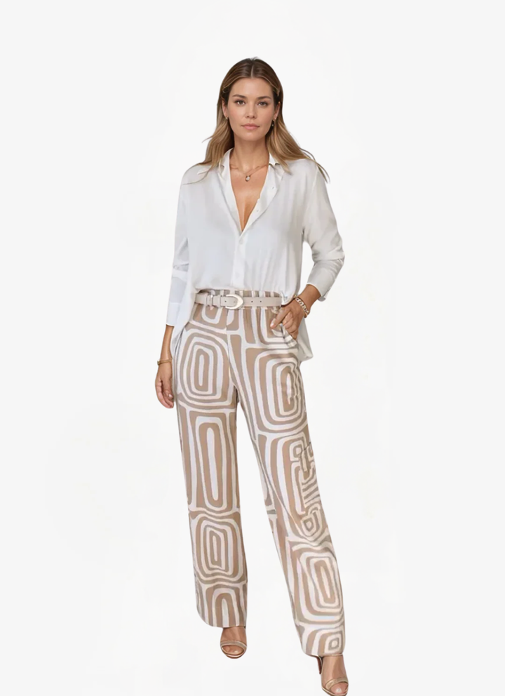 ELYRA™ | Retro-Chic Ensemble mit weiter Hose