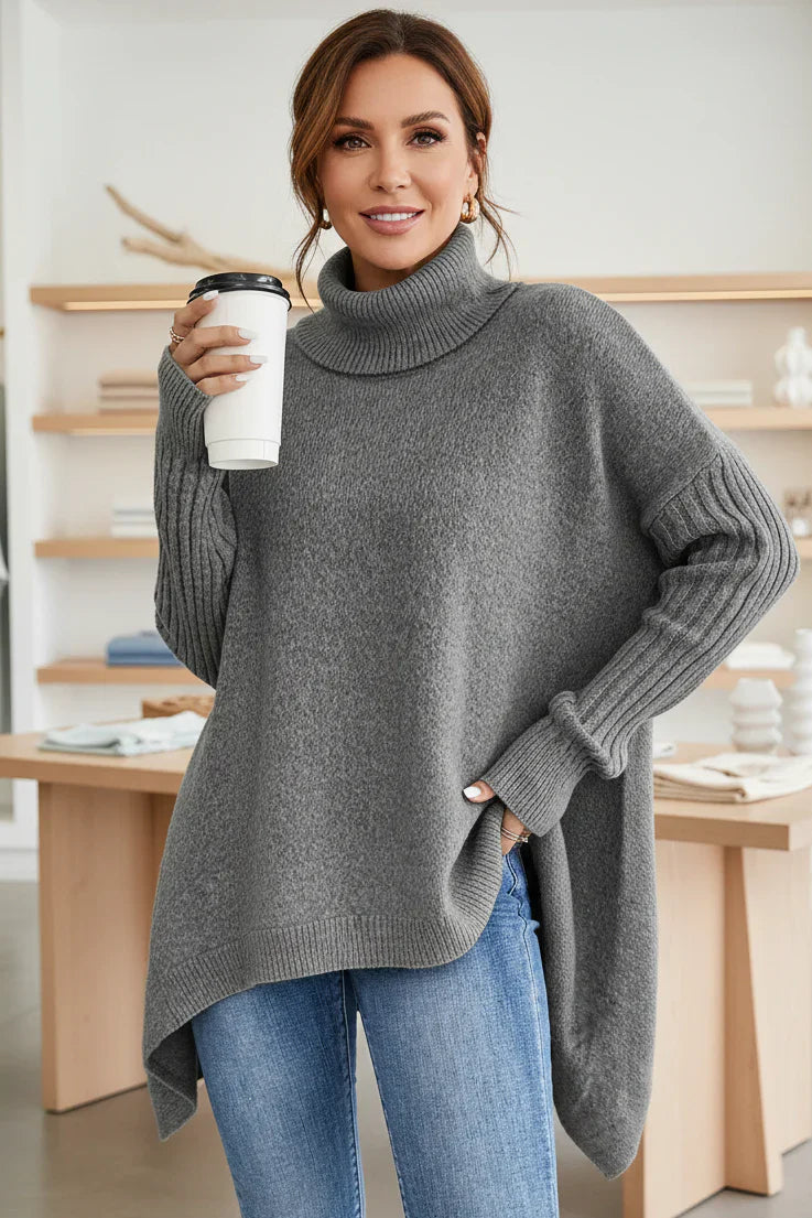 BRIGITTE | LONG TURTLENECK SWEATER