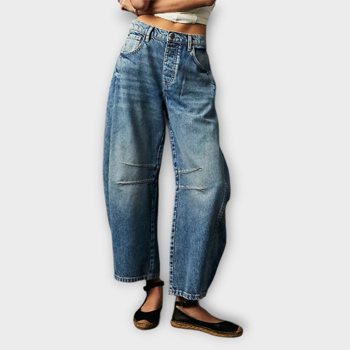ELYRA™ | Klassische Jeans mit weitem Bein