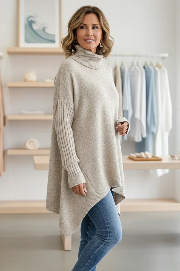 BRIGITTE | LONG TURTLENECK SWEATER