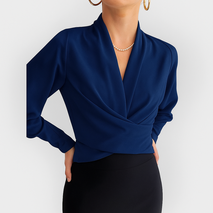 ELYRA™ | Baumwollbluse mit Puffärmeln