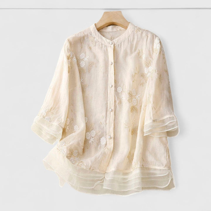 ELYRA™ | Floral Blouse in Premium Materials
