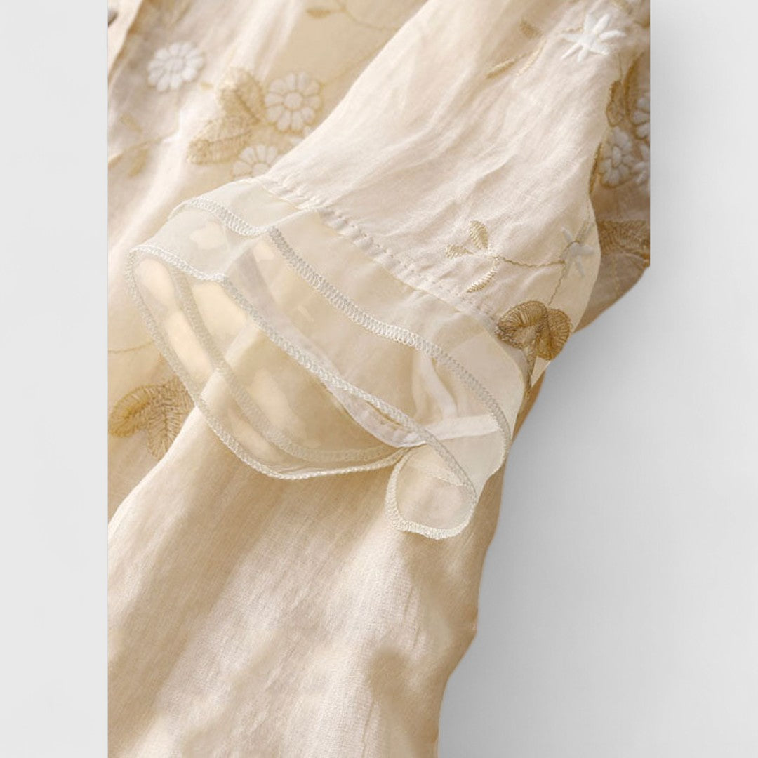 ELYRA™ | Floral Blouse in Premium Materials