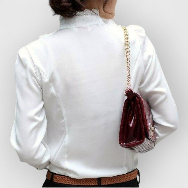 ELYRA™ | Striped Linen Blouse