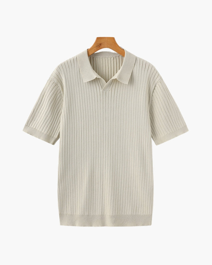 Herren Ripp-Polo-Shirt | Kurzarm
