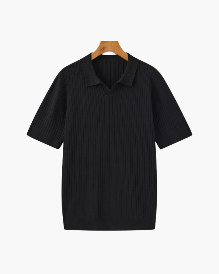 Herren Ripp-Polo-Shirt | Kurzarm