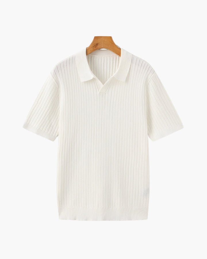 Herren Ripp-Polo-Shirt | Kurzarm