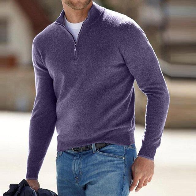 Perry | V-Pullover mit Reißverschluss