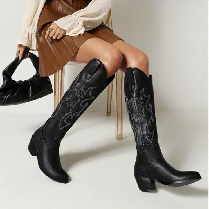 ELYRA™ | Kniehohe Cowboystiefel
