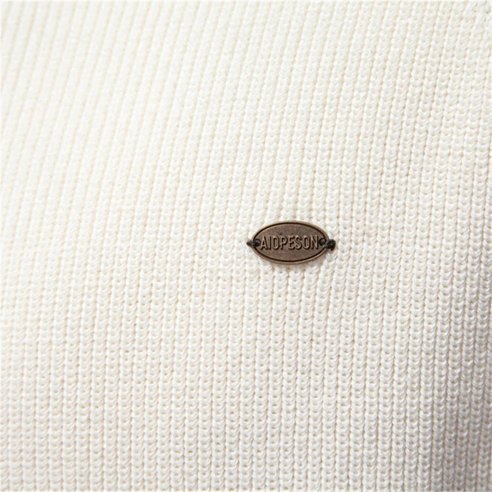 Nolan | Cotton Mock Neck Sweater