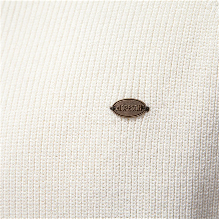 Nolan | Cotton Mock Neck Sweater