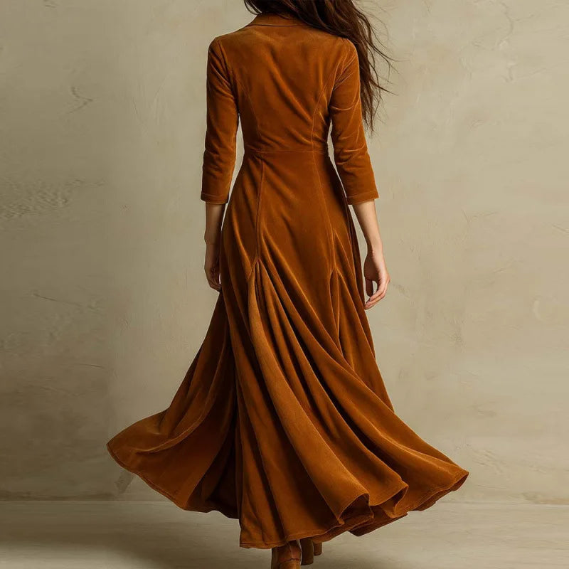 Anna | Langes Samtkleid