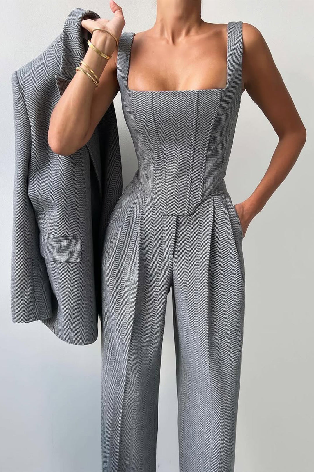 ELYRA™ | Suit with Double-Breasted Blazer