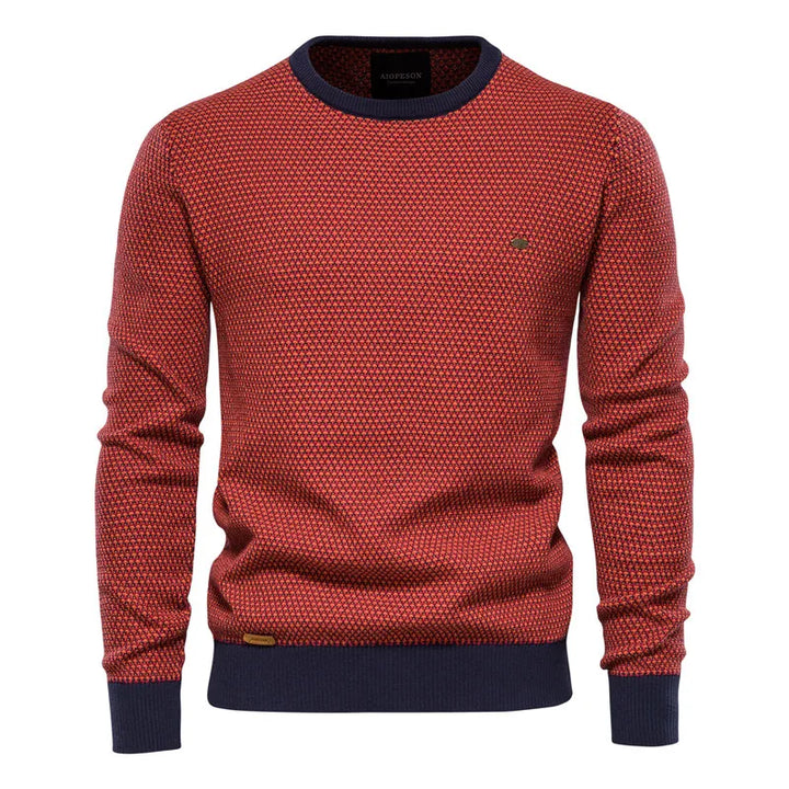 Levi | Sweater with Checkered Pattern