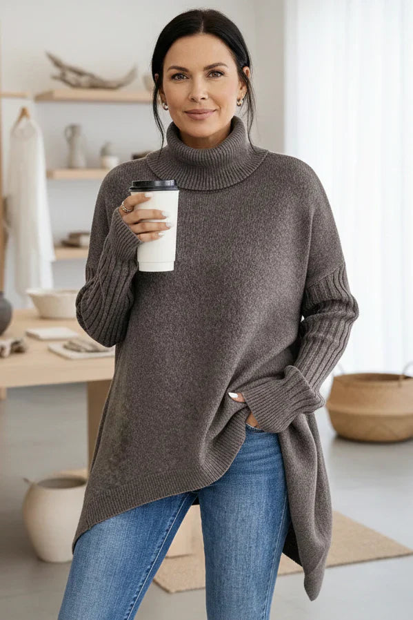 BRIGITTE | LONG TURTLENECK SWEATER