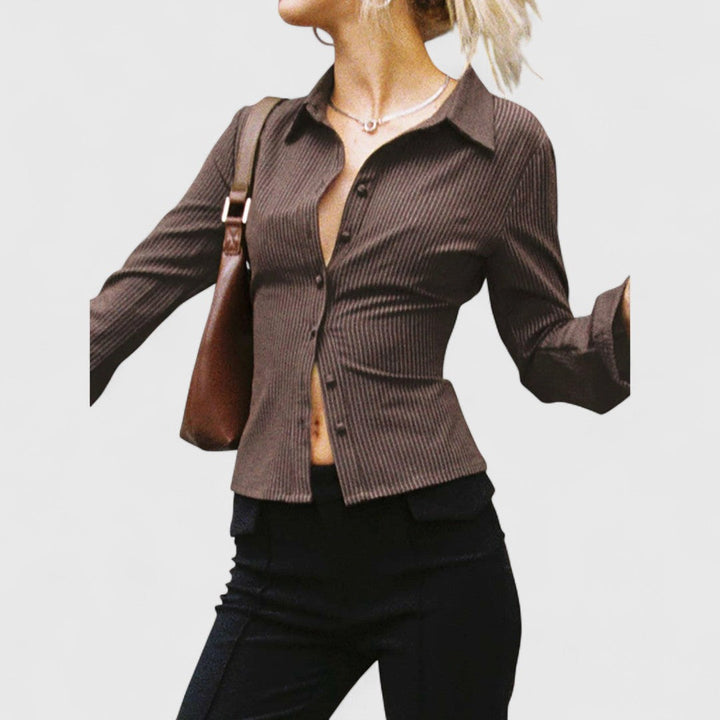ELYRA™ | Vintage Floral Pattern Blouse