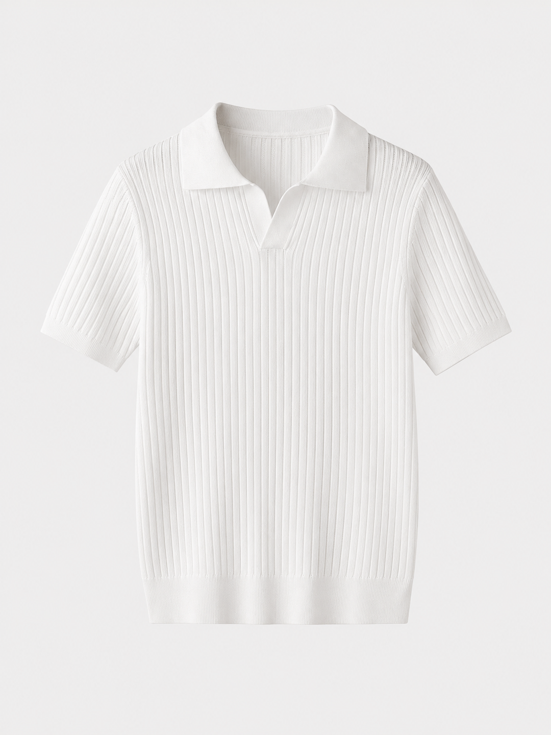 Herren Ripp-Polo-Shirt | Kurzarm