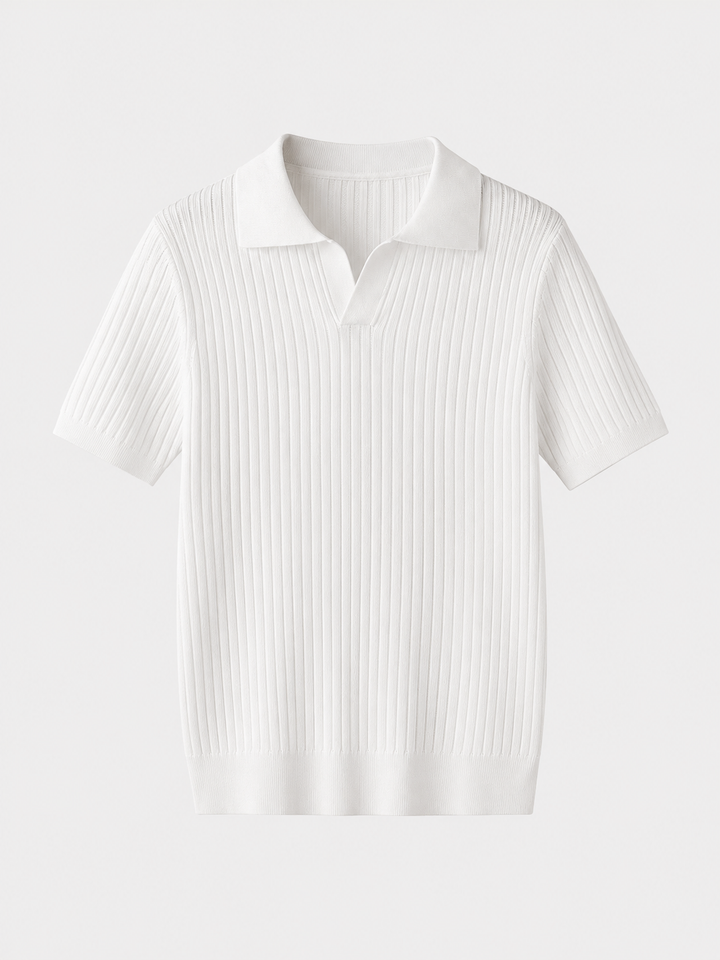 Herren Ripp-Polo-Shirt | Kurzarm
