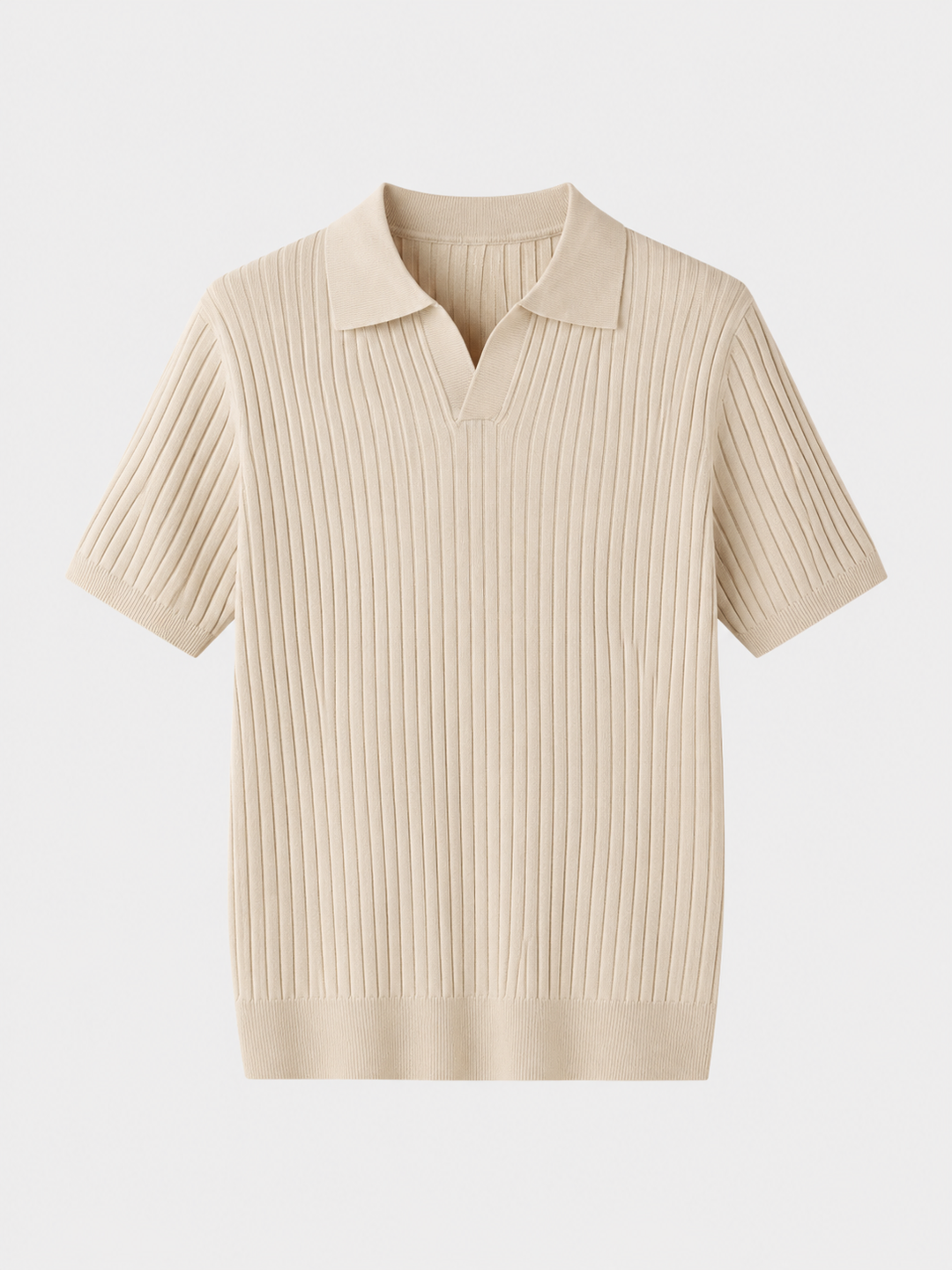 Herren Ripp-Polo-Shirt | Kurzarm