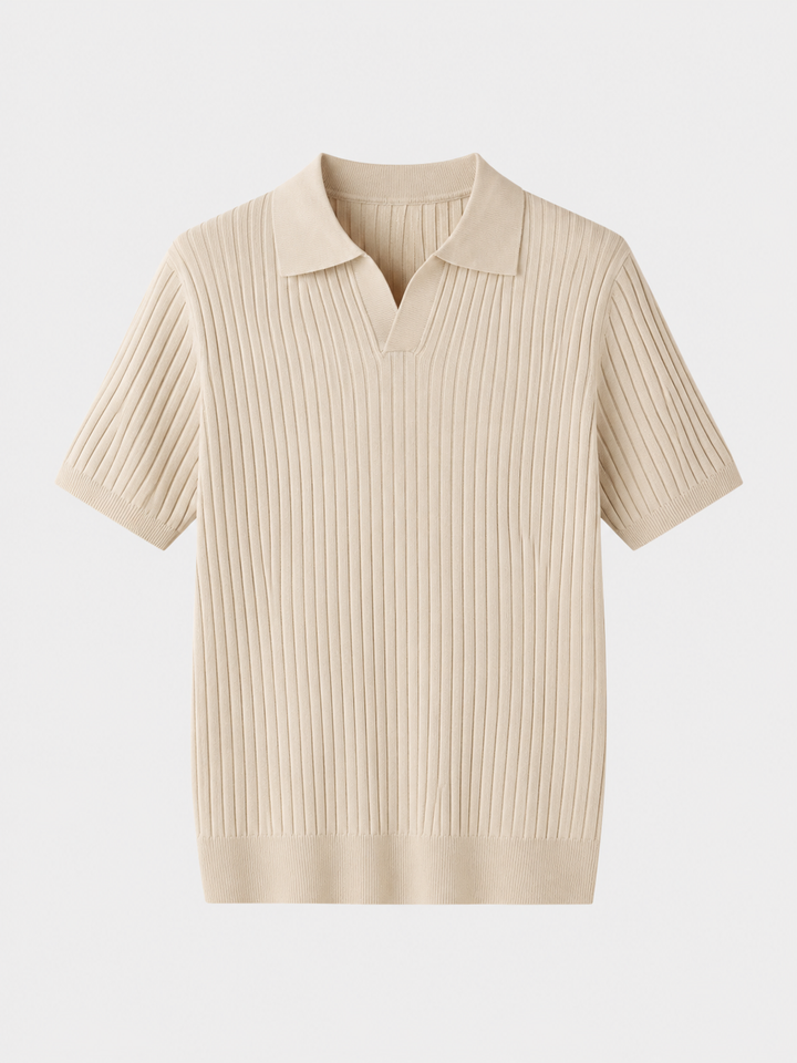 Herren Ripp-Polo-Shirt | Kurzarm