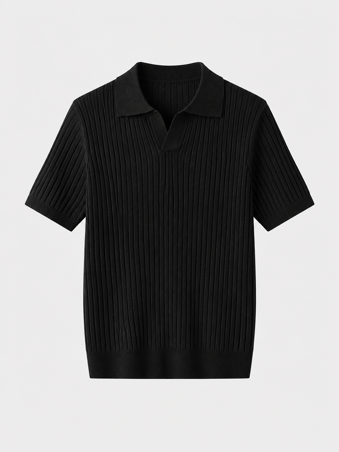 Herren Ripp-Polo-Shirt | Kurzarm
