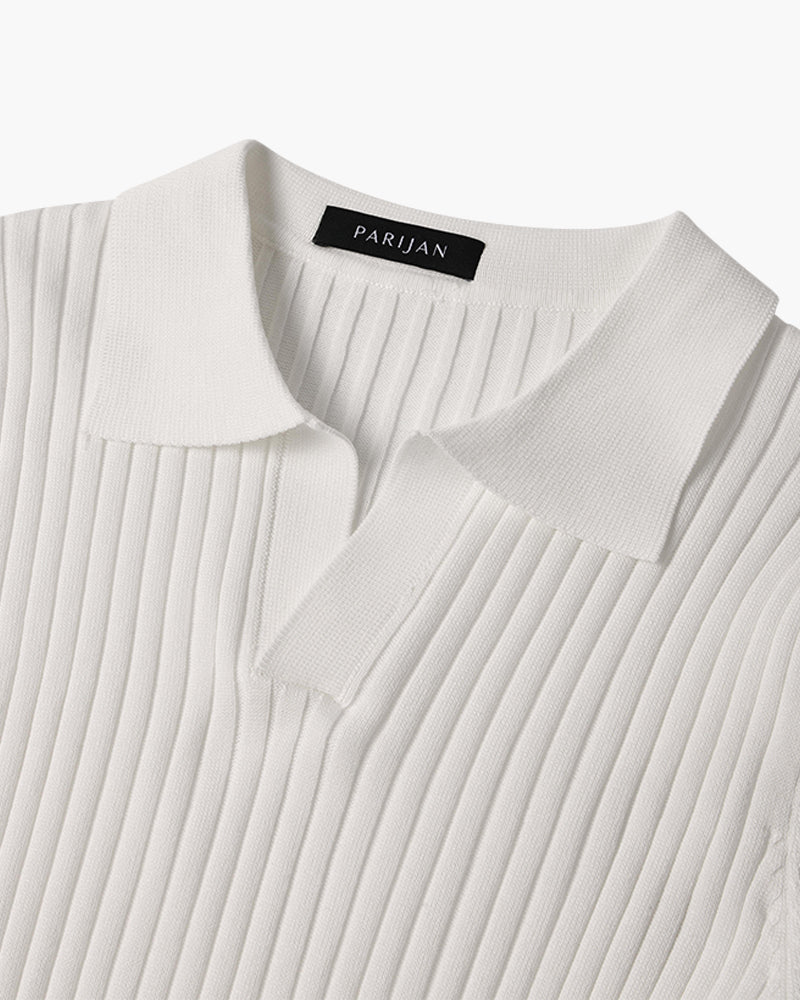Herren Ripp-Polo-Shirt | Kurzarm