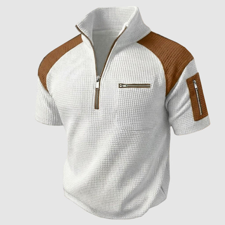 Herren Poloshirt mit Reißverschluss | Kurzarm
