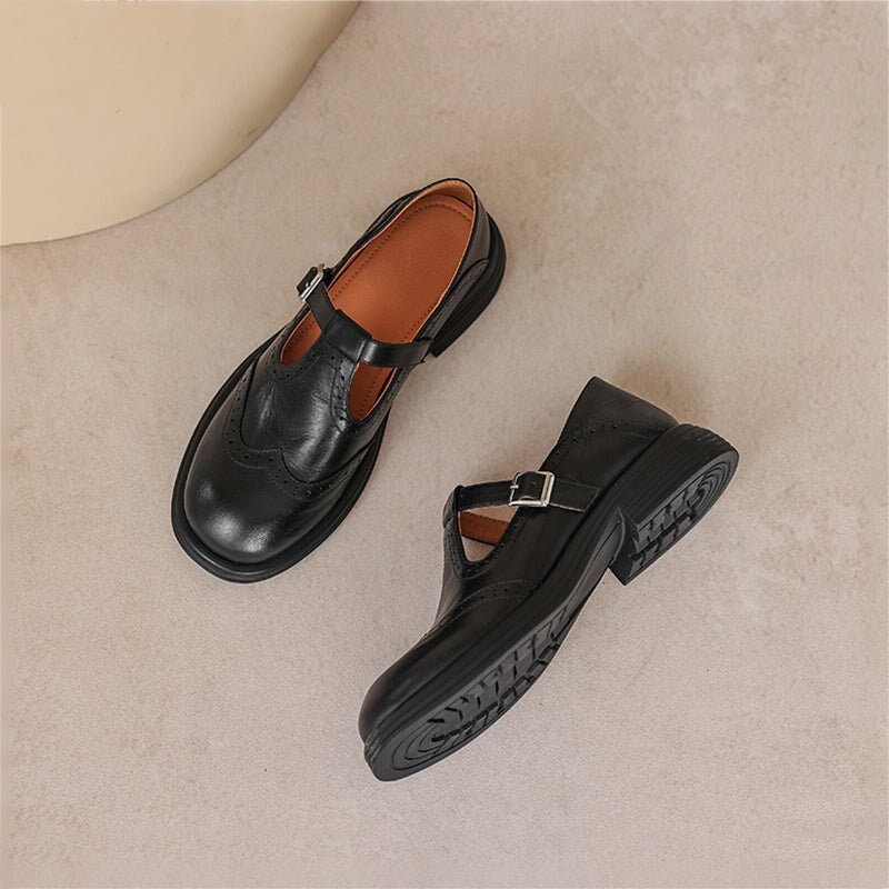 Mattea | Elegante Spangenpumps aus Leder
