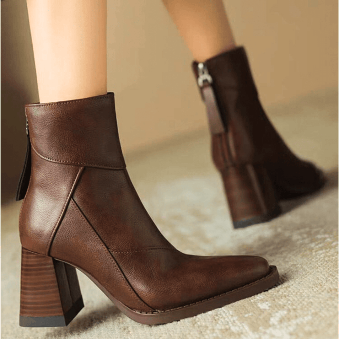 Einav | Retro-Stiefelette mit Blockabsatz