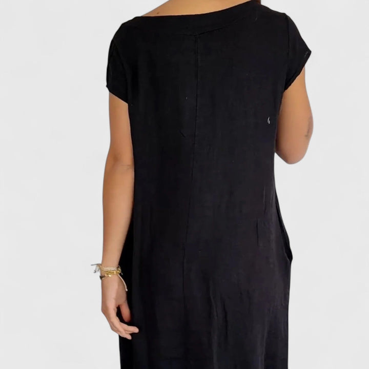 ELYRA™ | Margot fluid trapeze dress with pockets