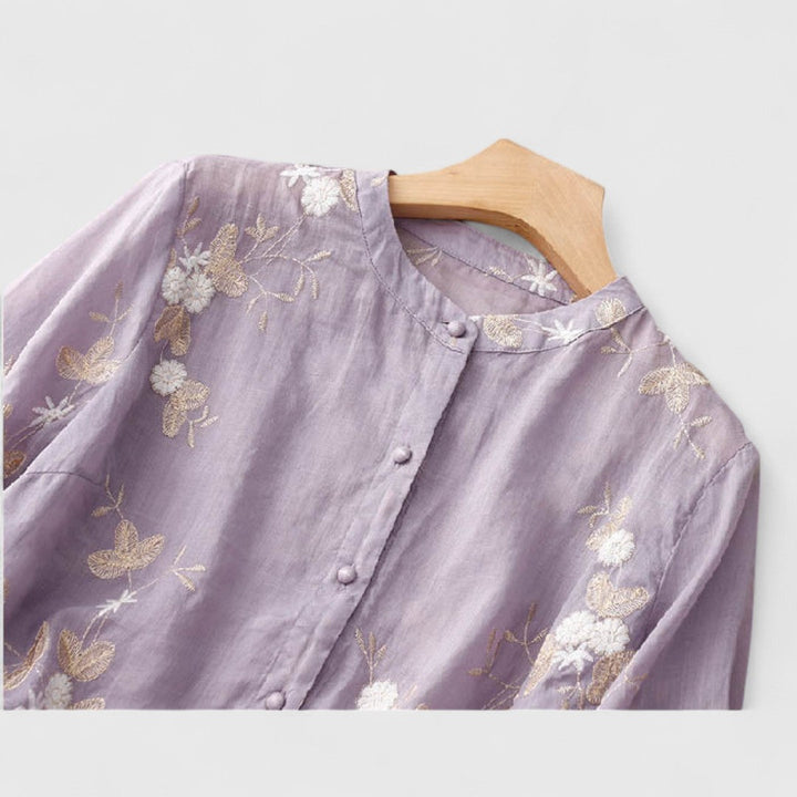 ELYRA™ | Floral Blouse in Premium Materials